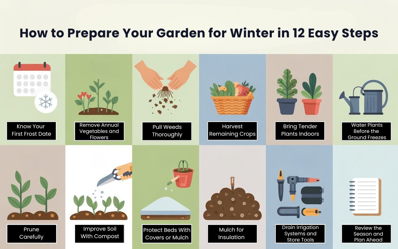 How to Prepare Your Garden for Winter in 12 Easy steps
