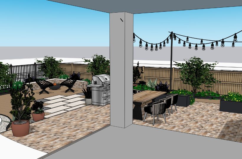 Patio Dining Landscape