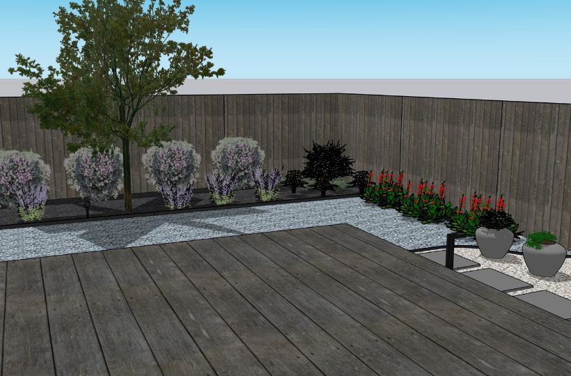 Wood Deck Landscape