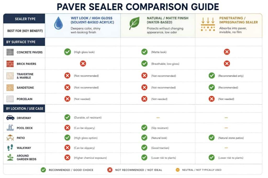 Choosing the Right Paver Sealer-The Works Lawn