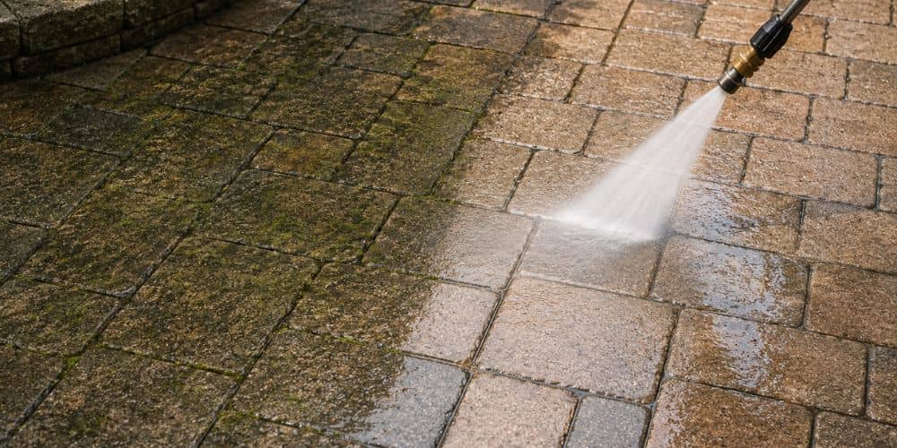 Clean the Pavers Thoroughly