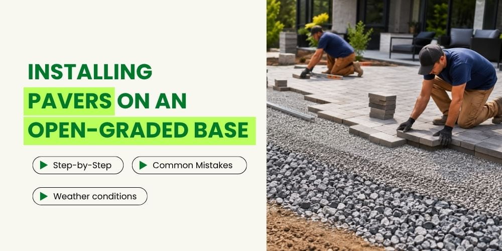 How to Install Pavers on an Open-Graded Base