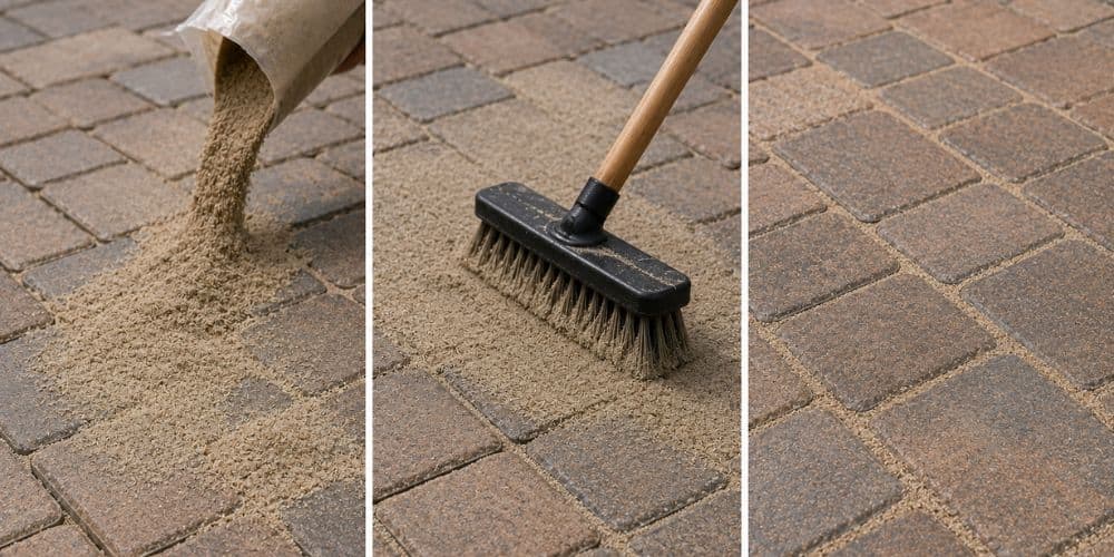 Refill the Joints with Polymeric Sand