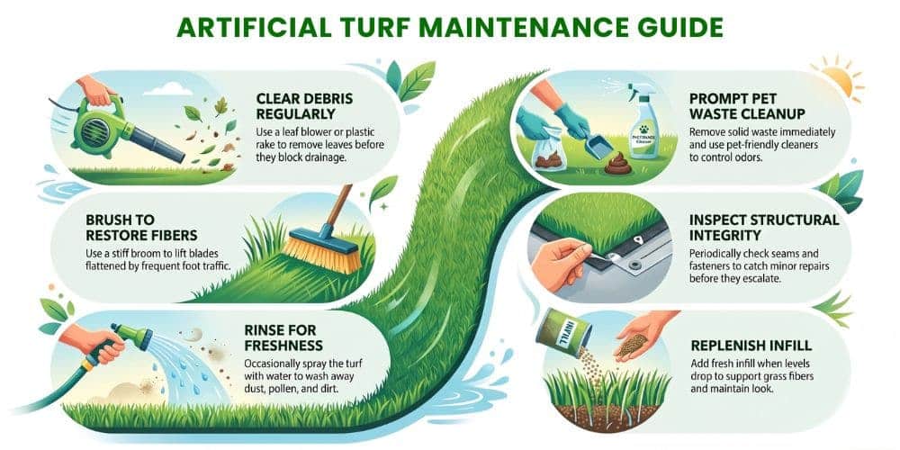 How to Maintain Artificial Turf After Installation