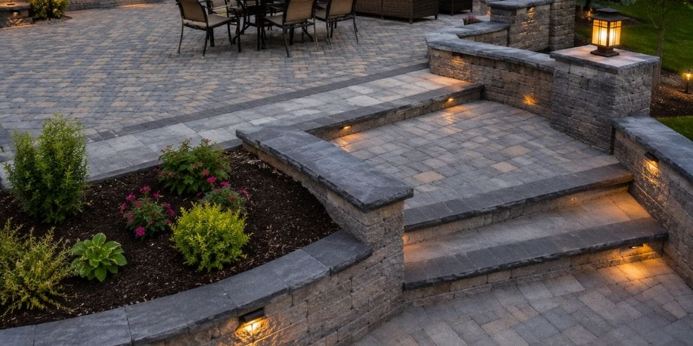 Multi-level Paver Patios