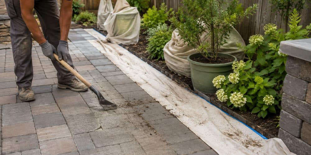 Clear the Area and Protect Nearby Plants
