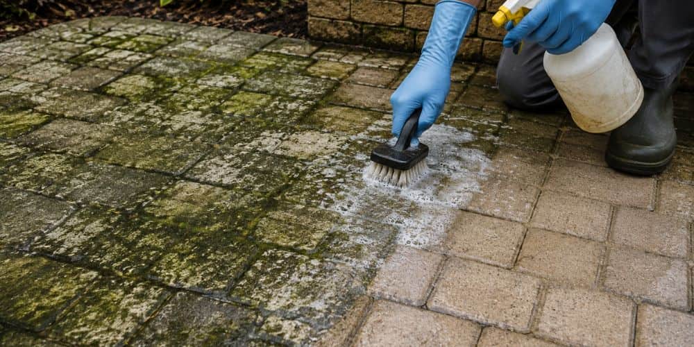 How to Clean Mold and Mildew From Pavers