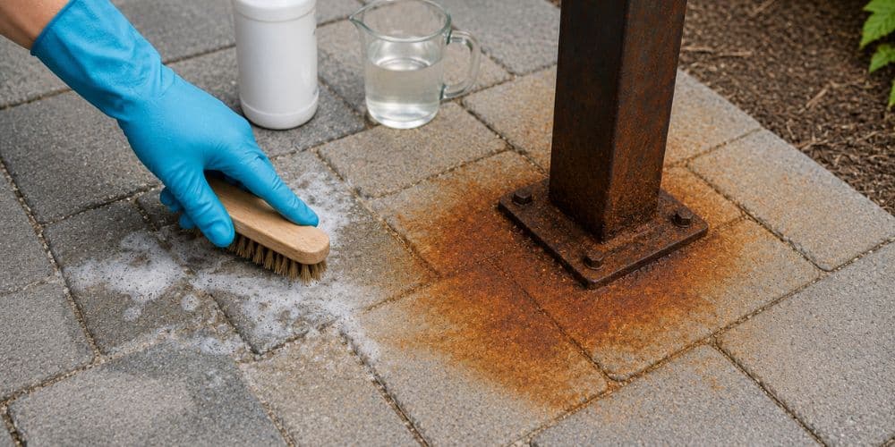 How to Remove Rust Stains From Pavers
