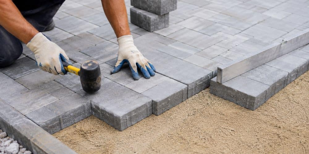 Lay and Cut the Pavers