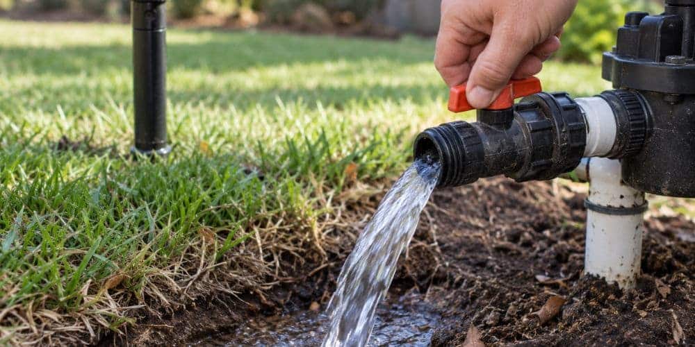 Drain the Irrigation System