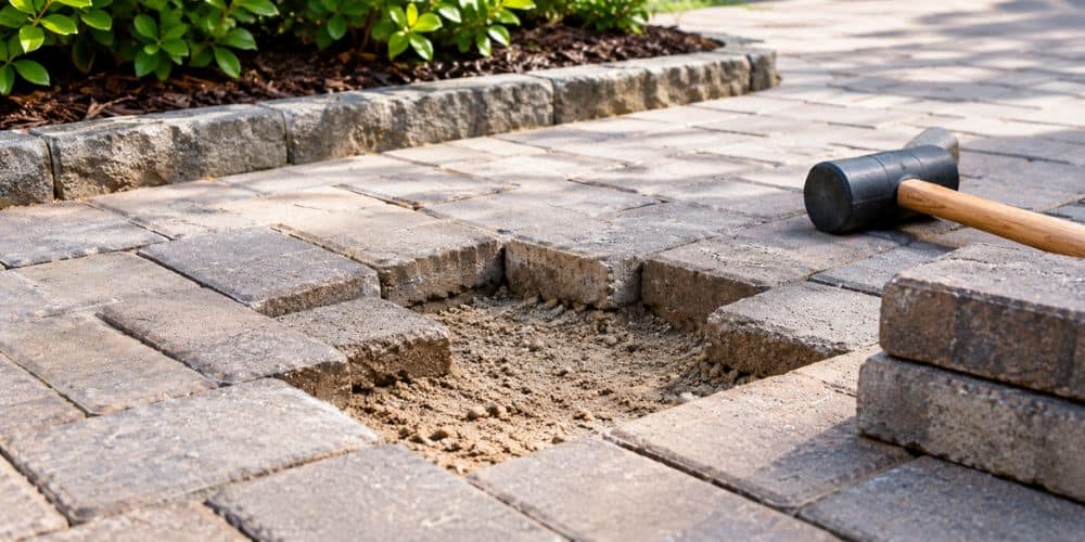 Remove the Affected Pavers